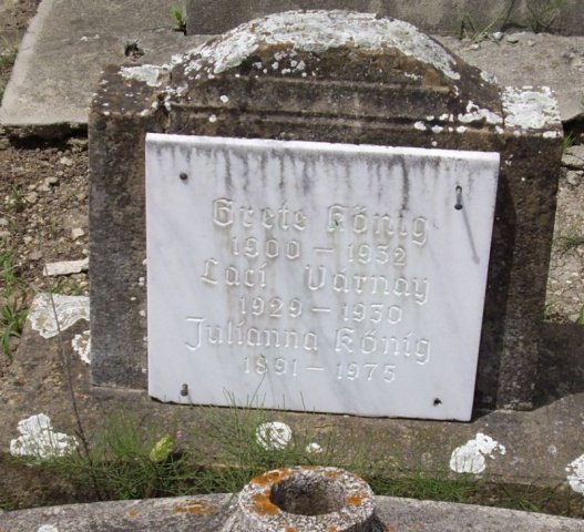 Koenig Margarethe 1900-1942 Julianna 1891-1975 Grabstein